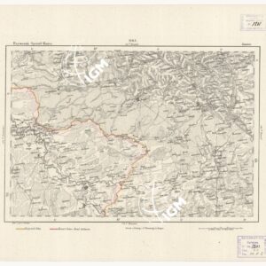 REYMANN'S TOPOGRAPHISCHER SPECIAL KARTE VON MITTEL EUROPA - JANOW F 154 C