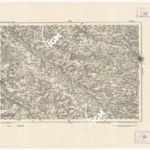 REYMANN'S TOPOGRAPHISCHER SPECIAL KARTE VON MITTEL EUROPA - DOULLENS F 155