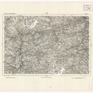REYMANN'S TOPOGRAPHISCHER SPECIAL KARTE VON MITTEL EUROPA - NAMUR F 158