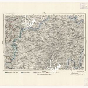REYMANN'S TOPOGRAPHISCHER SPECIAL KARTE VON MITTEL EUROPA - GIESSEN F 162