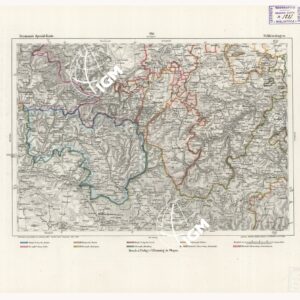 REYMANN'S TOPOGRAPHISCHER SPECIAL KARTE VON MITTEL EUROPA - SCHLEUSINGEN F 164
