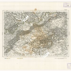 REYMANN'S TOPOGRAPHISCHER SPECIAL KARTE VON MITTEL EUROPA - TEPLITZ F 167