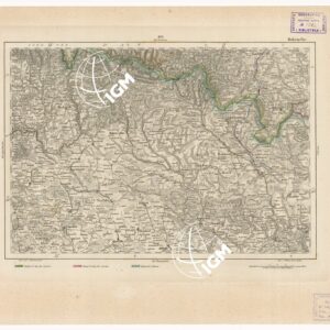 REYMANN'S TOPOGRAPHISCHER SPECIAL KARTE VON MITTEL EUROPA - HOHENELBE F 169