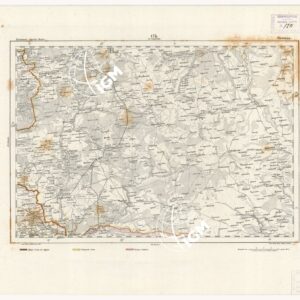 REYMANN'S TOPOGRAPHISCHER SPECIAL KARTE VON MITTEL EUROPA - SIEWIERZ F 173