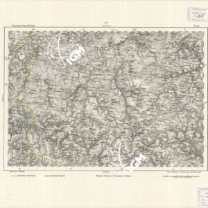 REYMANN'S TOPOGRAPHISCHER SPECIAL KARTE VON MITTEL EUROPA - GIVET F 177