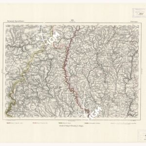 REYMANN'S TOPOGRAPHISCHER SPECIAL KARTE VON MITTEL EUROPA - CLERVAUX F 178
