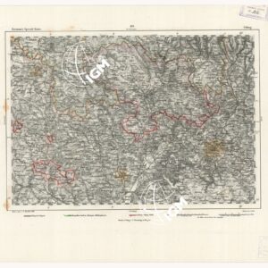 REYMANN'S TOPOGRAPHISCHER SPECIAL KARTE VON MITTEL EUROPA - COBURG F 183