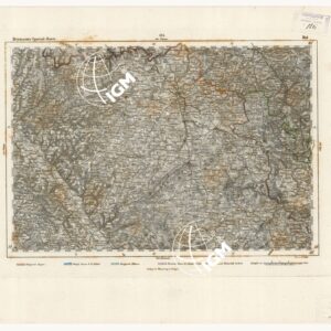 REYMANN'S TOPOGRAPHISCHER SPECIAL KARTE VON MITTEL EUROPA - HOF F 184