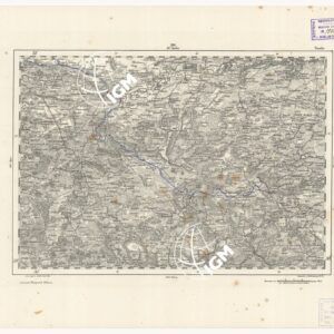 REYMANN'S TOPOGRAPHISCHER SPECIAL KARTE VON MITTEL EUROPA - SAATZ F 186