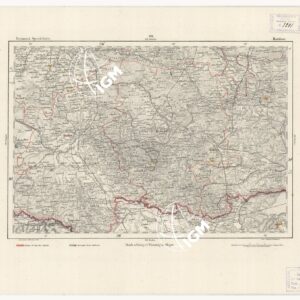 REYMANN'S TOPOGRAPHISCHER SPECIAL KARTE VON MITTEL EUROPA - RATIBOR F 191