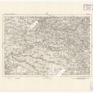 REYMANN'S TOPOGRAPHISCHER SPECIAL KARTE VON MITTEL EUROPA - RETHEL F 195