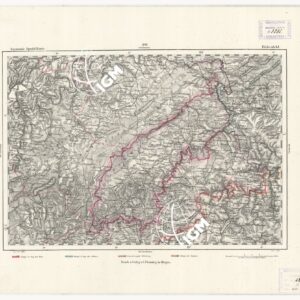 REYMANN'S TOPOGRAPHISCHER SPECIAL KARTE VON MITTEL EUROPA - BIRKENFELD F 198