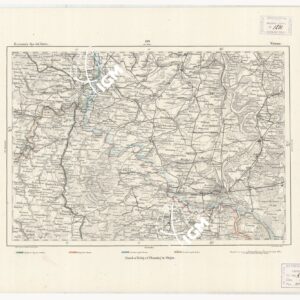 REYMANN'S TOPOGRAPHISCHER SPECIAL KARTE VON MITTEL EUROPA - WORMS F 199