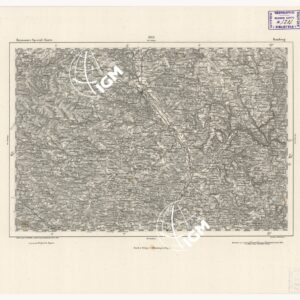 REYMANN'S TOPOGRAPHISCHER SPECIAL KARTE VON MITTEL EUROPA - BAMBERG F 202