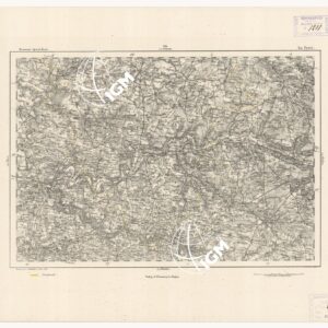 REYMANN'S TOPOGRAPHISCHER SPECIAL KARTE VON MITTEL EUROPA - LA FERTE F 213