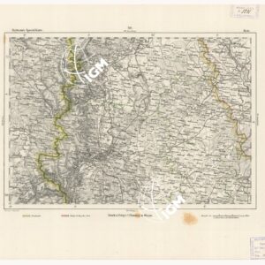 REYMANN'S TOPOGRAPHISCHER SPECIAL KARTE VON MITTEL EUROPA - METZ F 216