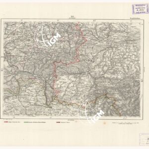 REYMANN'S TOPOGRAPHISCHER SPECIAL KARTE VON MITTEL EUROPA - SAARBRUCKEN F 217