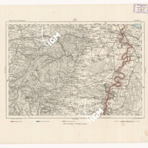 REYMANN'S TOPOGRAPHISCHER SPECIAL KARTE VON MITTEL EUROPA - LANDAU F 218