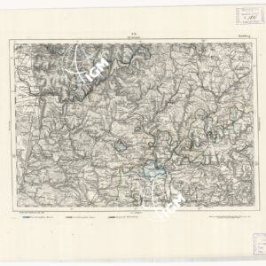 REYMANN'S TOPOGRAPHISCHER SPECIAL KARTE VON MITTEL EUROPA - HEIDELBERG F 219