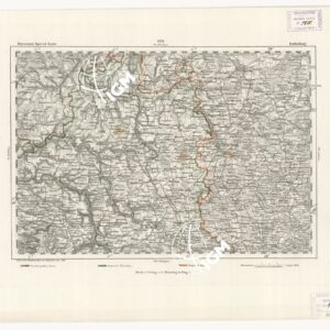 REYMANN'S TOPOGRAPHISCHER SPECIAL KARTE VON MITTEL EUROPA - ROTHENBURG F 220