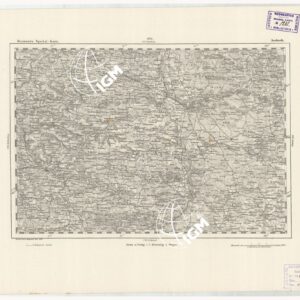 REYMANN'S TOPOGRAPHISCHER SPECIAL KARTE VON MITTEL EUROPA - ANSBACH F 221