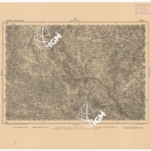 REYMANN'S TOPOGRAPHISCHER SPECIAL KARTE VON MITTEL EUROPA - CHAM F 223