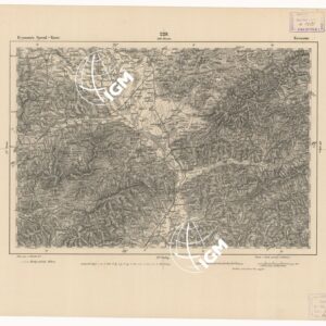 REYMANN'S TOPOGRAPHISCHER SPECIAL KARTE VON MITTEL EUROPA - KREMSIER F 228
