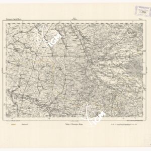 REYMANN'S TOPOGRAPHISCHER SPECIAL KARTE VON MITTEL EUROPA - VITRY F 233
