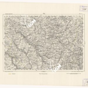 REYMANN'S TOPOGRAPHISCHER SPECIAL KARTE VON MITTEL EUROPA - BAR LE DUE F 234