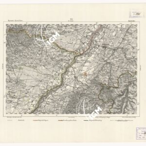 REYMANN'S TOPOGRAPHISCHER SPECIAL KARTE VON MITTEL EUROPA - KARLSRUHE F 237
