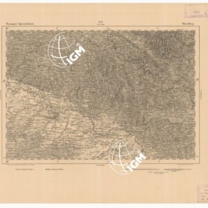 REYMANN'S TOPOGRAPHISCHER SPECIAL KARTE VON MITTEL EUROPA - STRAUBING F 242
