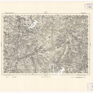 REYMANN'S TOPOGRAPHISCHER SPECIAL KARTE VON MITTEL EUROPA - NEUFCHATEAU F 251