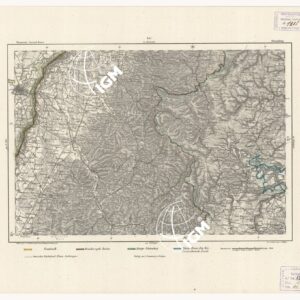 REYMANN'S TOPOGRAPHISCHER SPECIAL KARTE VON MITTEL EUROPA - STRASSBURG F 254