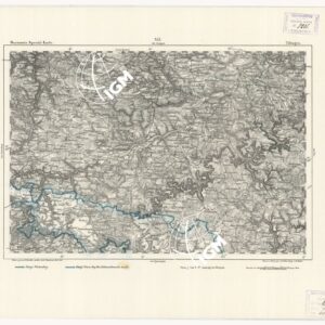 REYMANN'S TOPOGRAPHISCHER SPECIAL KARTE VON MITTEL EUROPA - TUBINGEN F 255