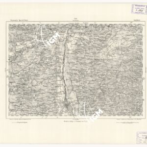 REYMANN'S TOPOGRAPHISCHER SPECIAL KARTE VON MITTEL EUROPA - AUGSBURG F 257