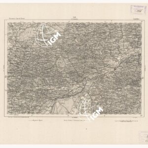 REYMANN'S TOPOGRAPHISCHER SPECIAL KARTE VON MITTEL EUROPA - LANDSHUT F 258