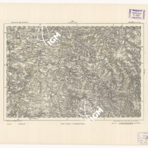 REYMANN'S TOPOGRAPHISCHER SPECIAL KARTE VON MITTEL EUROPA - CHATILLON SUR SEINE F 265