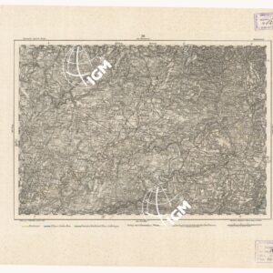 REYMANN'S TOPOGRAPHISCHER SPECIAL KARTE VON MITTEL EUROPA - MONTBELIARD F 281