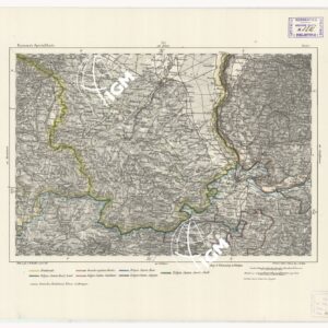 REYMANN'S TOPOGRAPHISCHER SPECIAL KARTE VON MITTEL EUROPA - BASEL F 282
