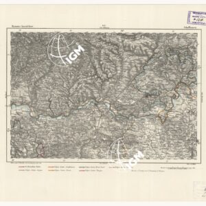 REYMANN'S TOPOGRAPHISCHER SPECIAL KARTE VON MITTEL EUROPA - SCHAFFHAUSEN F 283