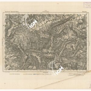 REYMANN'S TOPOGRAPHISCHER SPECIAL KARTE VON MITTEL EUROPA - BRUNECK F 311