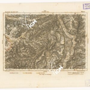 REYMANN'S TOPOGRAPHISCHER SPECIAL KARTE VON MITTEL EUROPA - BOTZEN F 322