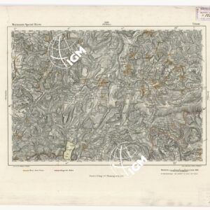 REYMANN'S TOPOGRAPHISCHER SPECIAL KARTE VON MITTEL EUROPA - TRIENT F 330