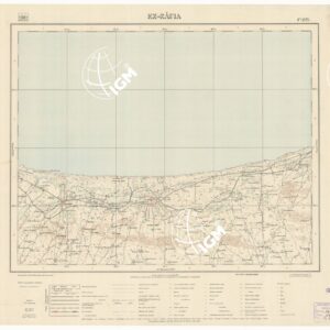 CARTA DELLA LIBIA VARIE EDIZIONI - EZ-ZAVIA Foglio 1373