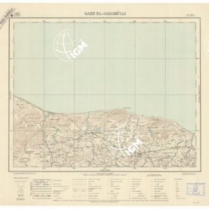 CARTA DELLA LIBIA VARIE EDIZIONI - GASR EL GARABULLI Foglio 1375