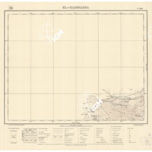 CARTA DELLA LIBIA VARIE EDIZIONI - EL HAMMADIA Foglio 1668