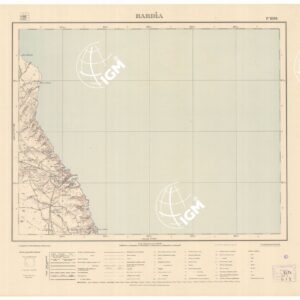 CARTA DELLA LIBIA VARIE EDIZIONI - BARDIA Foglio 1698