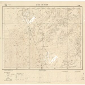 CARTA DELLA LIBIA VARIE EDIZIONI - BIR GERGIR Foglio 1868