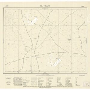 CARTA DELLA LIBIA VARIE EDIZIONI - EL CUASC Foglio 1896