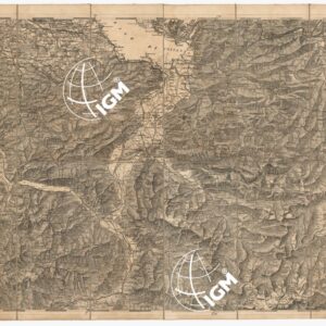 CARTA DEI VERSANTI MERIDIONALI E SETTENTRIONALI DELLE ALPI RETICHE CARNICHE E GIULIE - Foglio 2 COIRA